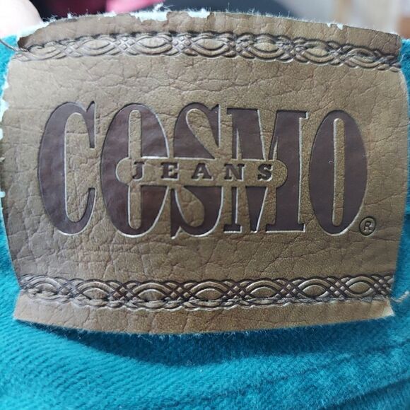 Cosmo Jeans Star Hiker Rare Teal Heavy Jeans With 5 Pocket Size 36 - Picture 3 of 4